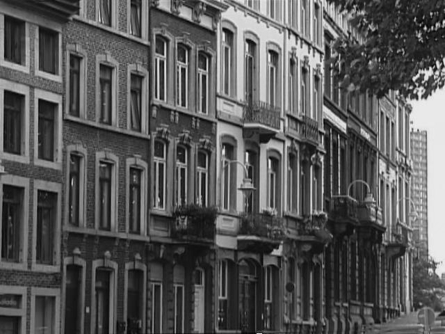 [Image noir et blanc de maisons  Liège]